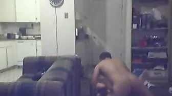 Spy on Tall Babe Hidden Cam Orgasm & Spanking Session