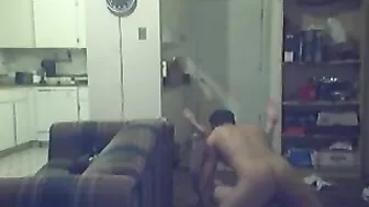 Spy on Tall Babe Hidden Cam Orgasm & Spanking Session