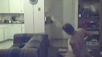 Spy on Tall Babe Hidden Cam Orgasm & Spanking Session