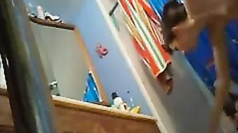 Spy on My Ex Sensual Shower with Hidden Cam