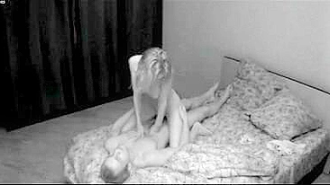 Blonde Bombshell Hidden Cam Cowgirl Fuck