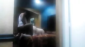 Fat Mom Hidden Cam Interracial Amateur Sex with Black BBW