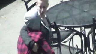 Exhibitionist Blonde College Girl Gets Banged by her Amateur Skater Boyfriend in Hidden Cam Porn Video