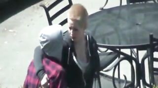 Exhibitionist Blonde College Girl Gets Banged by her Amateur Skater Boyfriend in Hidden Cam Porn Video