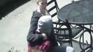 Exhibitionist Blonde College Girl Gets Banged by her Amateur Skater Boyfriend in Hidden Cam Porn Video