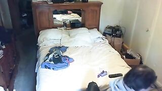 Spying on Hidden Cam Orgasm - Amateur Brunette Erotic Cum Shot