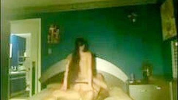 Spy on Skinny Brunette Cowgirl Hidden Cam Doggy Fuck