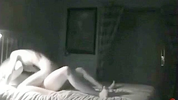 Rough Amateur Cowgirl Fucks Tiny Teen on Hidden Cam