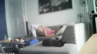 Spying on Step Sister Secret Orgasm Session with Hidden Cam