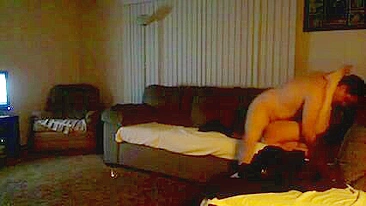 Amateur Porn Star Hidden Cam Creampie with Busty Cowgirl