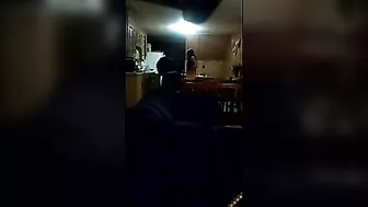 Brunette Cowgirl Gets Caught on Hidden Cam with Landlord Doggy Style and Facial