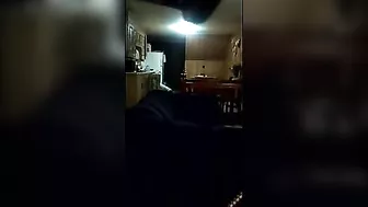 Brunette Cowgirl Gets Caught on Hidden Cam with Landlord Doggy Style and Facial