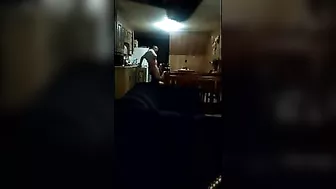 Brunette Cowgirl Gets Caught on Hidden Cam with Landlord Doggy Style and Facial