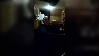 Brunette Cowgirl Gets Caught on Hidden Cam with Landlord Doggy Style and Facial