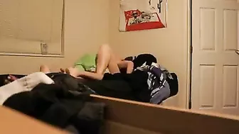 Amateur Blonde Cowgirl Rides Hidden Cam for Big Boob Booty Call