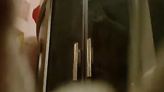 Brunette College Girl Secret Shower Masturbation with Big Boobs and Tits