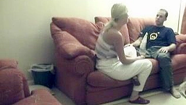 Spying on Neighbors' Sex Life - Hidden Cam Amateur Blonde MILF Doggy Style