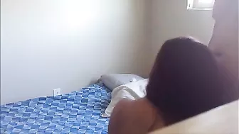 Amateur Asian Fucks Big Cock Bodybuilder in Hidden Cam Doggy Style