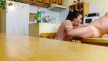 Sexy MILF Gets Caught on Hidden Cam - Amateur BJ & Swallow!