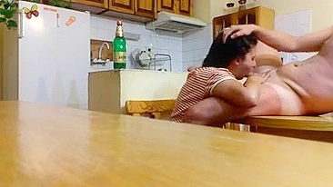 Sexy MILF Gets Caught on Hidden Cam - Amateur BJ & Swallow!