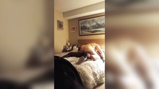 Interracial Porn Star Rides Hidden Cam with Big Ass and Thick Cock