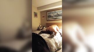 Interracial Porn Star Rides Hidden Cam with Big Ass and Thick Cock