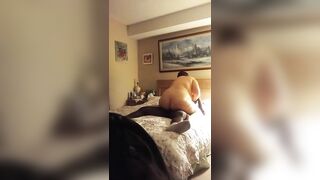 Interracial Porn Star Rides Hidden Cam with Big Ass and Thick Cock