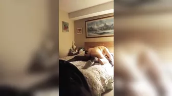 Interracial Porn Star Rides Hidden Cam with Big Ass and Thick Cock