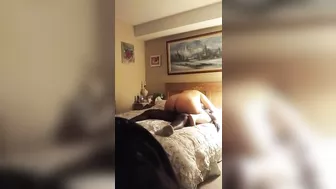 Interracial Porn Star Rides Hidden Cam with Big Ass and Thick Cock