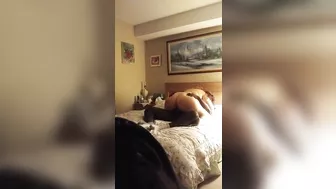 Interracial Porn Star Rides Hidden Cam with Big Ass and Thick Cock