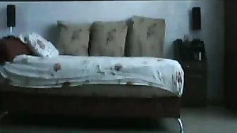 Spy on Me - Hidden Cam Amateur Brunette Booty Call with Oral Sex and Stockings