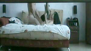 Spy on Me - Hidden Cam Amateur Brunette Booty Call with Oral Sex and Stockings