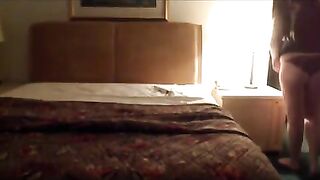 Brunette Babe with Big Butt Fucks Hidden Cam Hotel Worker in Doggy Style