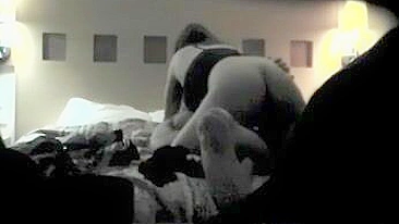 Spying on Cheaters - Hidden Cam Cowgirl Rides Him Hard