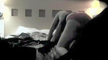 Spying on Cheaters - Hidden Cam Cowgirl Rides Him Hard