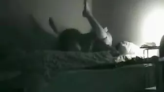 Sexy Wife Hidden Cam Orgasm with Interracial Fling