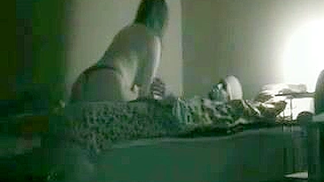 Sexy Wife Hidden Cam Orgasm with Interracial Fling