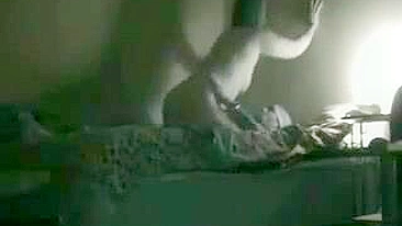 Sexy Wife Hidden Cam Orgasm with Interracial Fling