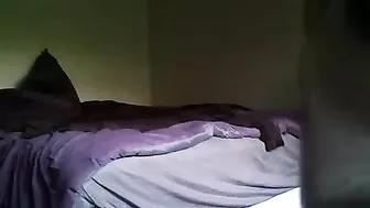 Sexy Skinny Brunette on Hidden Cam with Tatted Guy