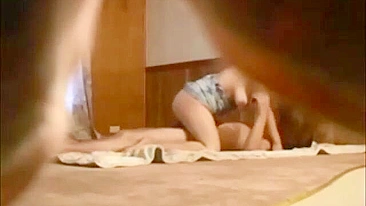 Spy on Hidden Cam College Sex! Amateur Brunette Doggy Style Homemade Sextape