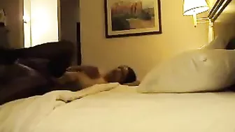 Interracial MILF Rides Big Black Cock on Hidden Cam