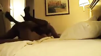 Interracial MILF Rides Big Black Cock on Hidden Cam
