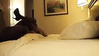 Interracial MILF Rides Big Black Cock on Hidden Cam