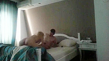 Blonde Cougar Rides Cowboy Cock in Hidden Cam Blowjob