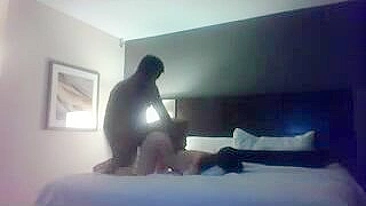 Amateur Brunette Rough Doggy Style Fuck in Hidden Cam Hotel Room