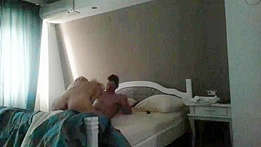 MILF Cougar Hidden Cam Blowjob with Younger Guy