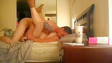 Caught on Camera! Fat Cheating Wife Gets Banged by Young Neighbor