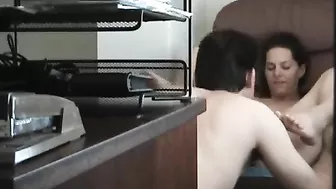 MILF Cheats on Hubby with Hidden Cam in Office