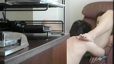 MILF Cheats on Hubby with Hidden Cam in Office