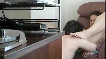 MILF Cheats on Hubby with Hidden Cam in Office